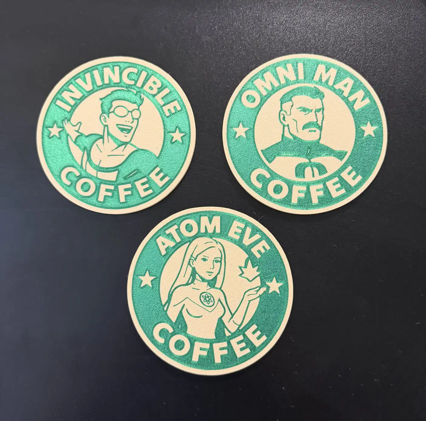 Invincible Coffee Coasters - Image 1
